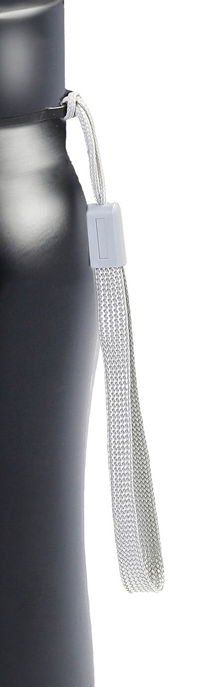 Trinkflasche 1 Liter Schwarz 7,5x29x7,5 cm