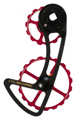 Chape de Dérailleur CyclingCeramic 14/19 pour Sram Force / Red AXS 12V Rouge