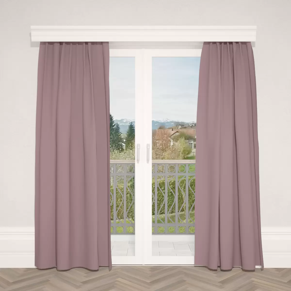 Verdunkelungsvorhang Satin Lila