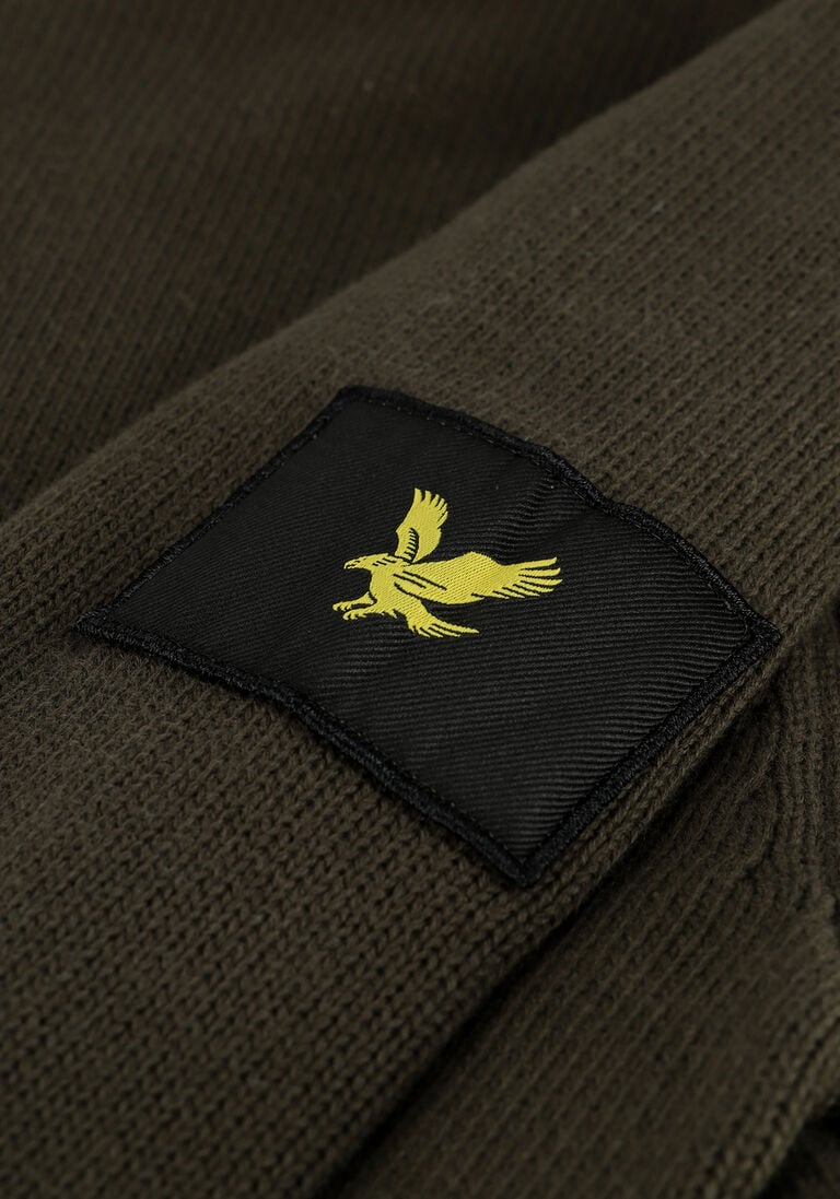 LYLE & SCOTT groene lyle & scott trui shoulder detail crew neck knit