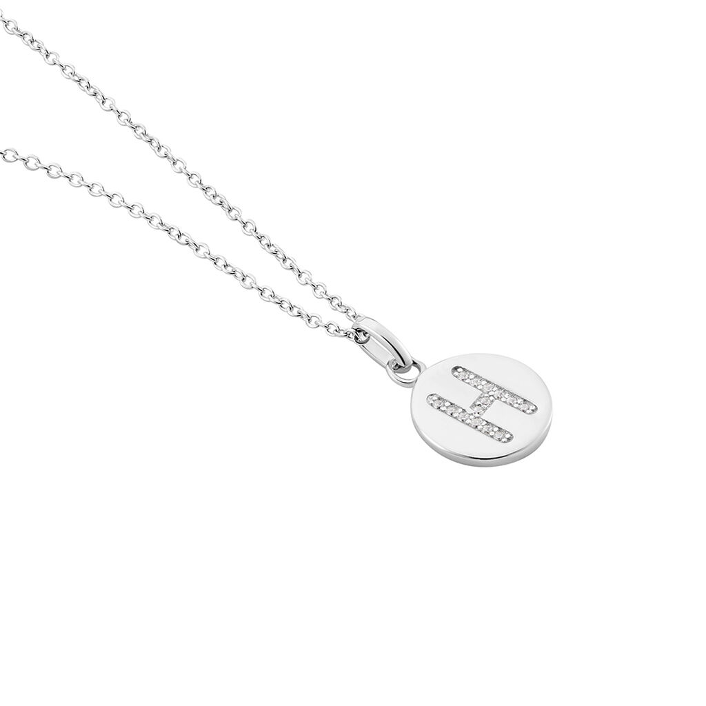 Collier Argent Eugenien Oxydes De Zirconium