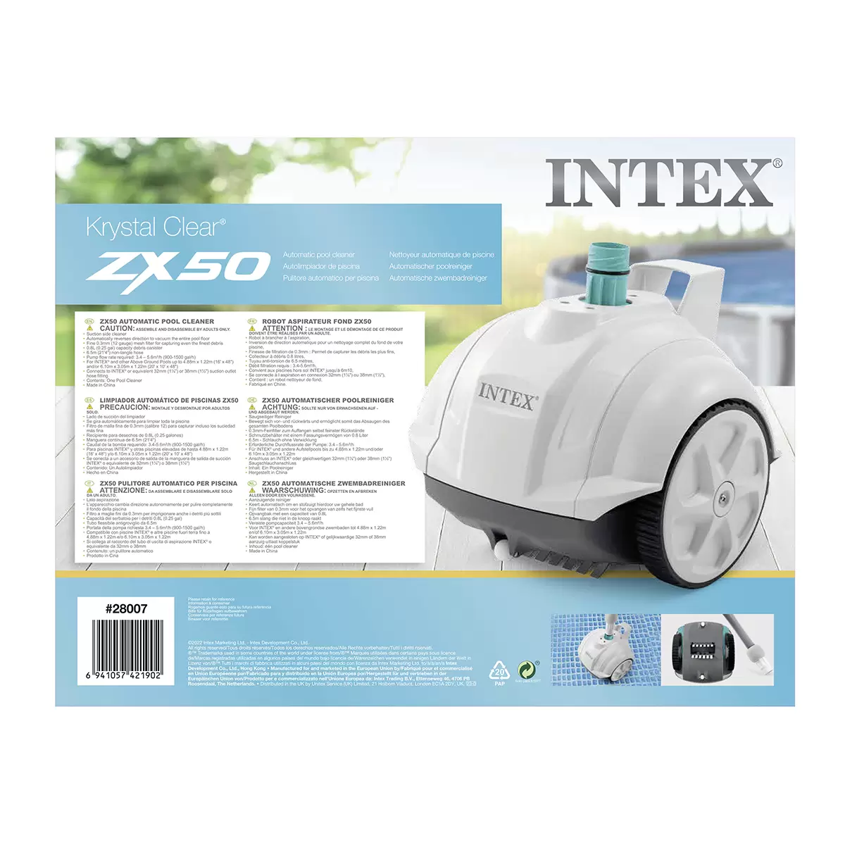 Auto Pool Cleaner Intex weiss