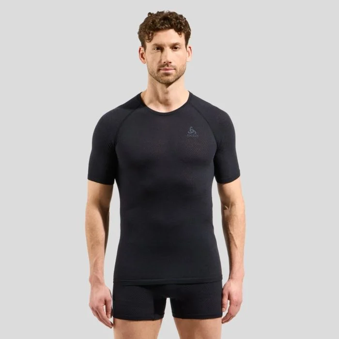 Odlo Herre Undertøj og basislag Merino PW BL SS Tee Sort