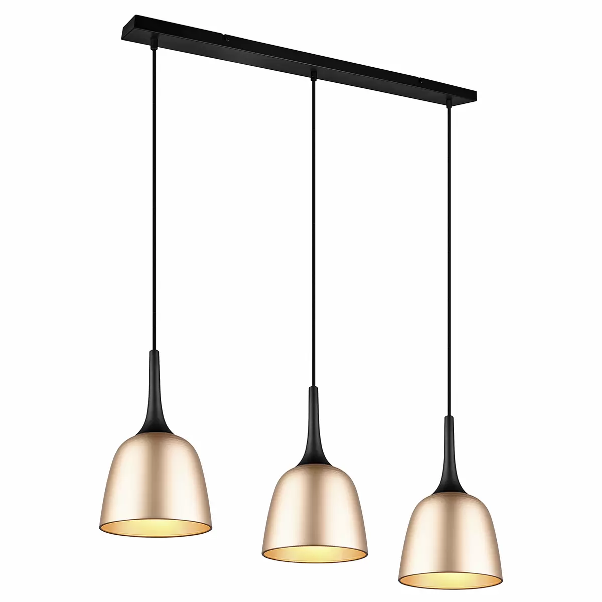Pendelleuchte Chiron gold,schwarz