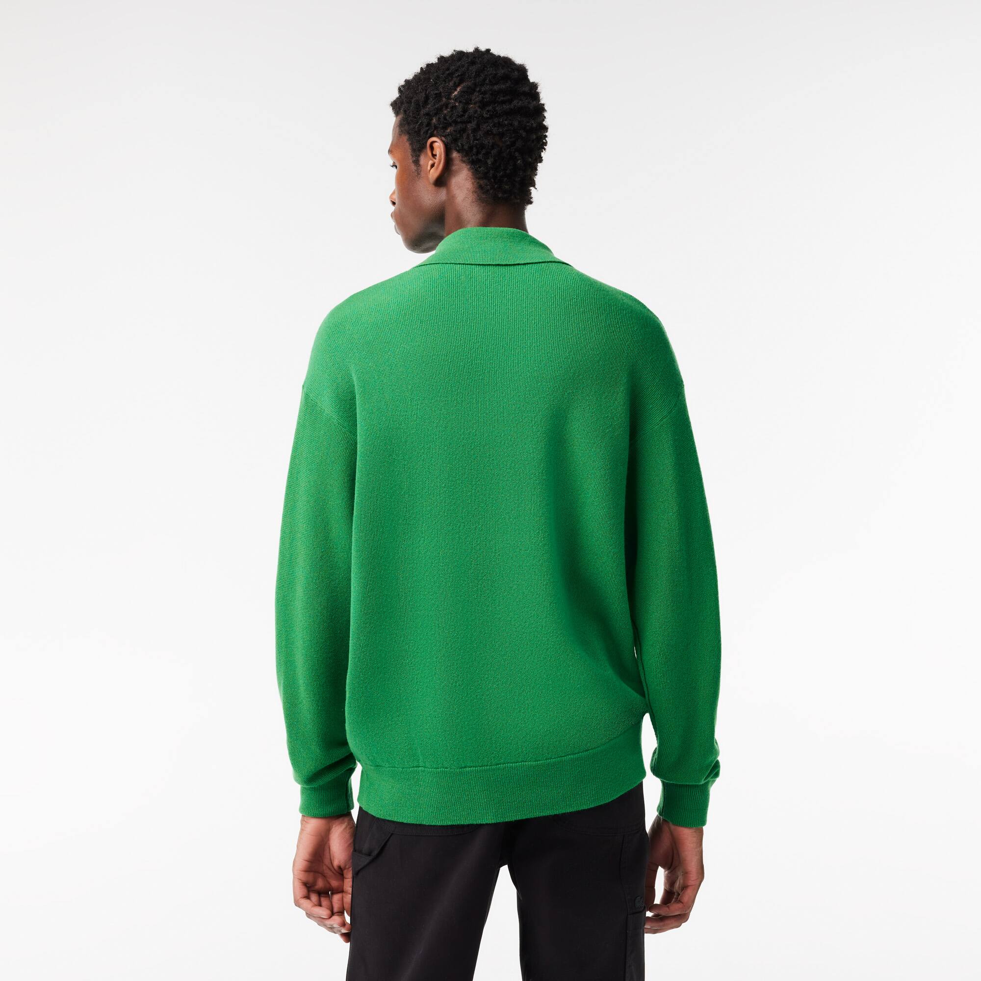 Herren LACOSTE Pullover aus Wolle mit Polokragen Pullover - Grün - Lacoste - Herren