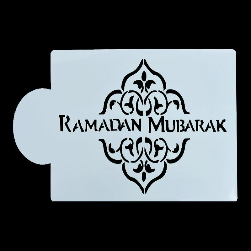 Kuchen Schablone Torten Topper Fondant Dekoration - Ramadan Mubarak