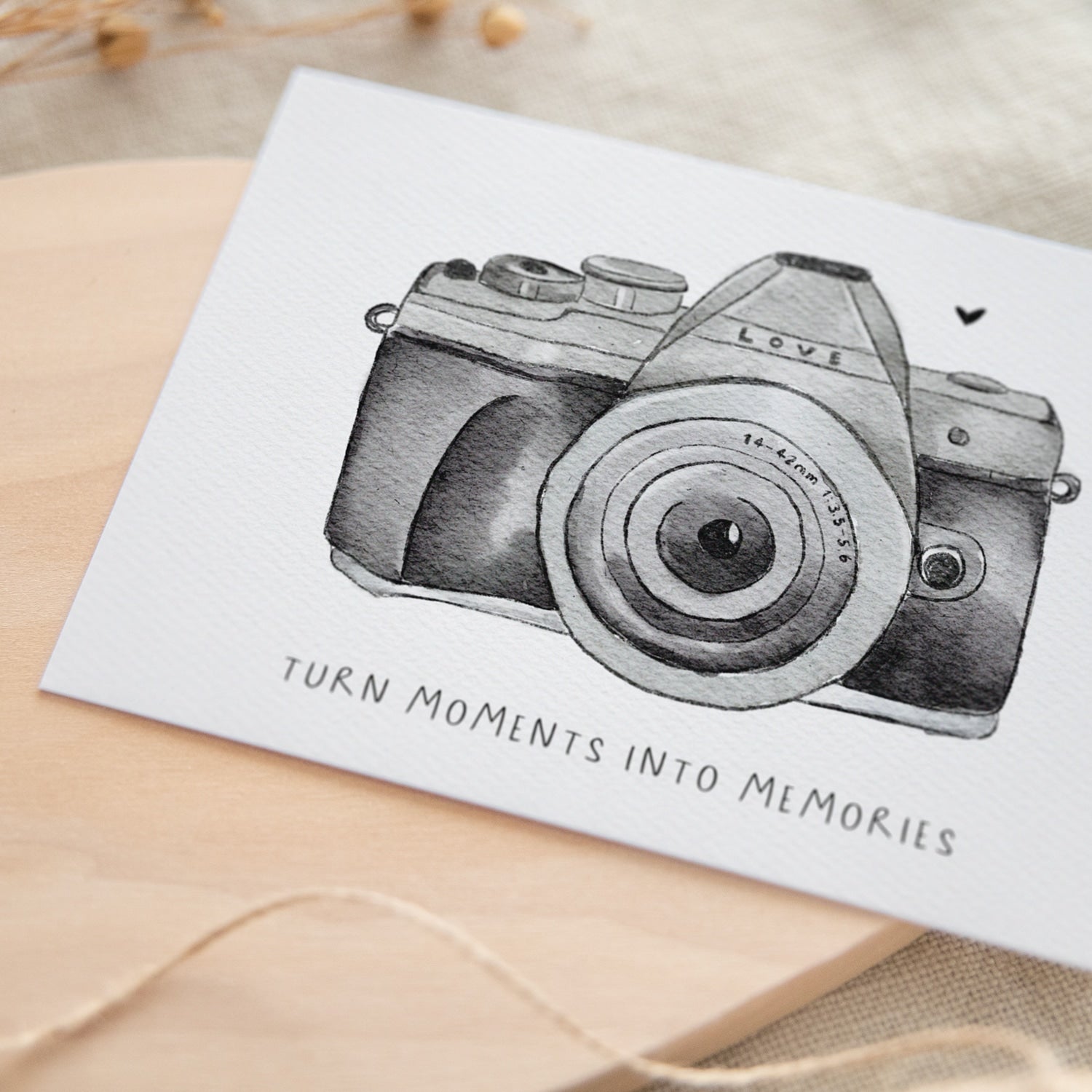 Postkarte „Turn moments into memories