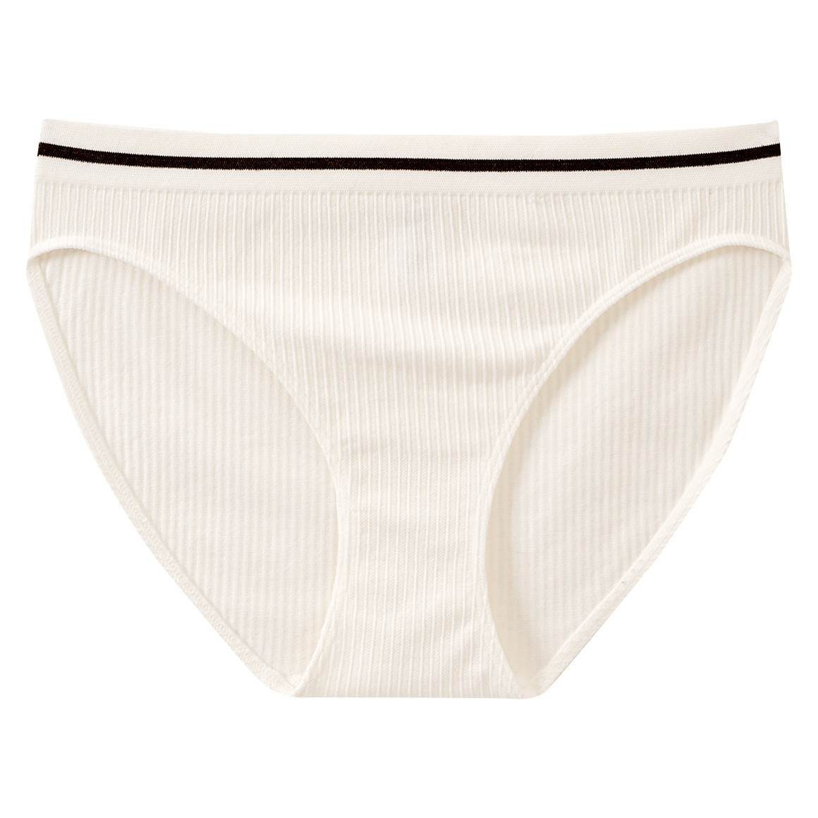 Gina Benotti Damen Slip mit Rippstruktur weiss