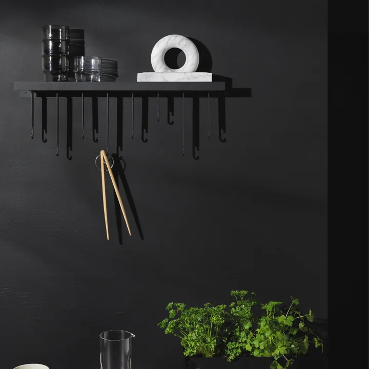Design House Stockholm - Atelier Wandgarderobe, schwarz