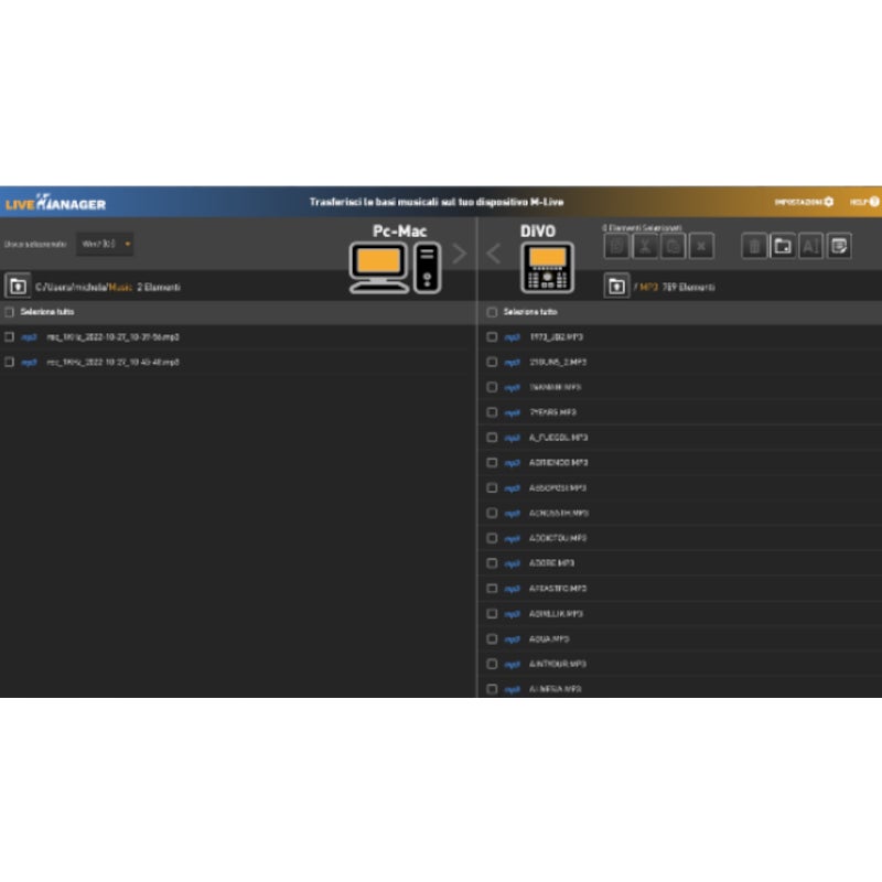 M-Live Divo Pro 512 backing track player