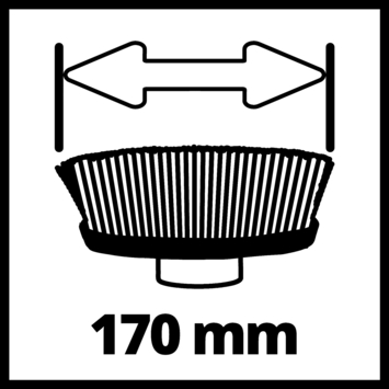 Einhell zachte borstel 170/40 - Ø170mm tbv de Picobella oppervlaktereiniger