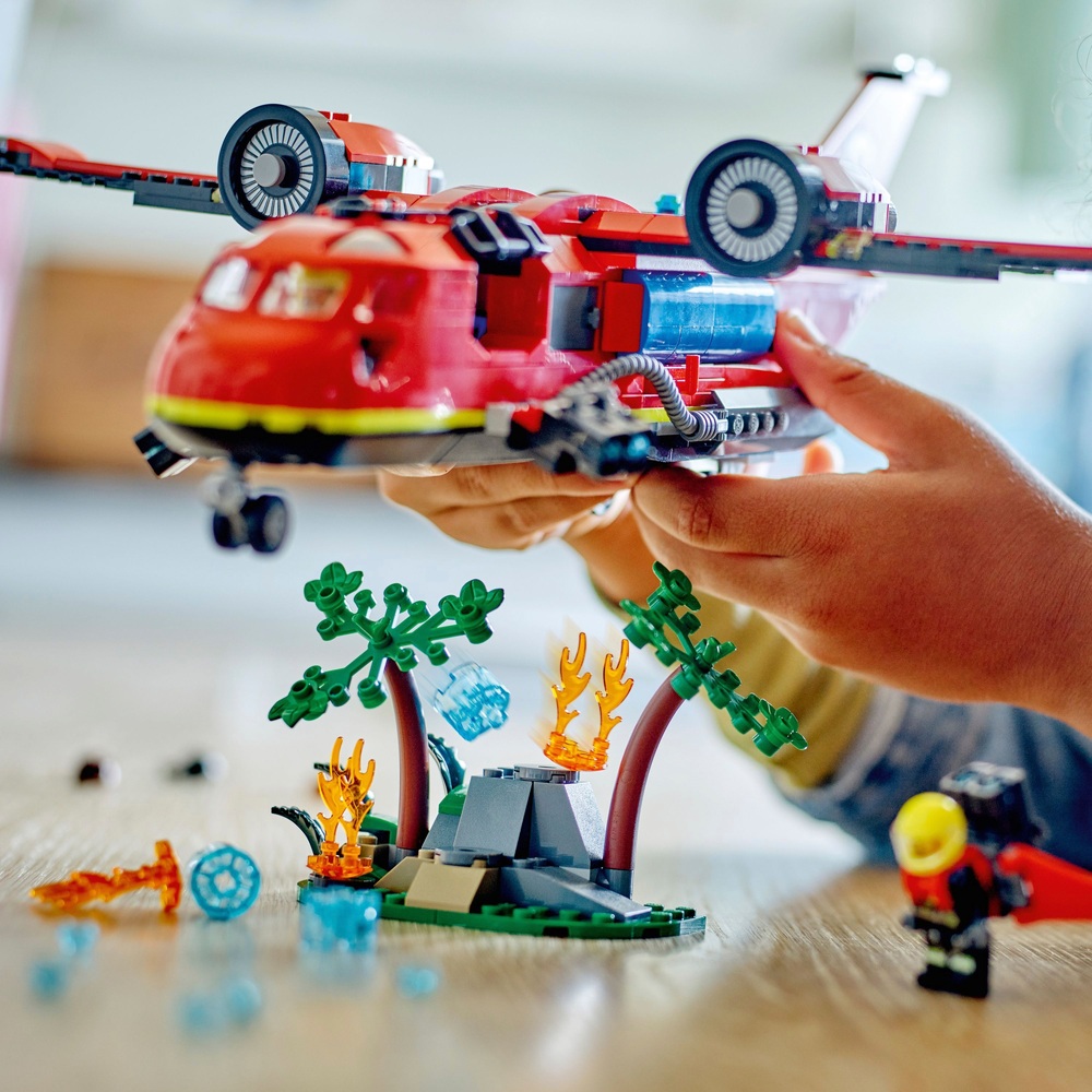 LEGO City 60413 Feuerwehr-Rettungsflugzeug Spielzeug für Kinder