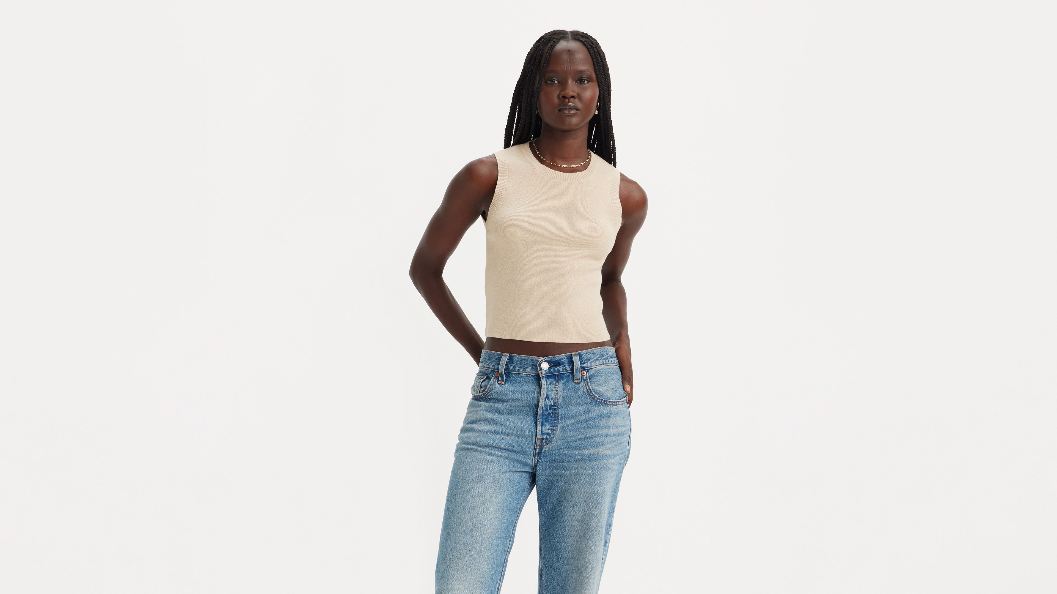 Tulip Tank Top - Brazilian Sand - Beige