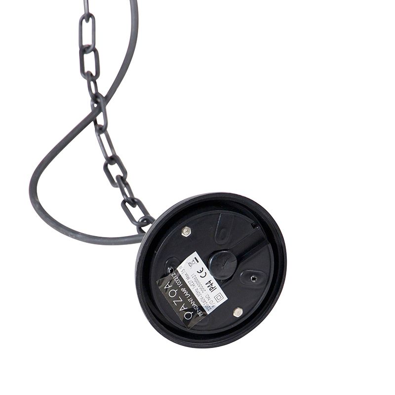 Klassieke buiten hanglamp zwart IP44 - Capital