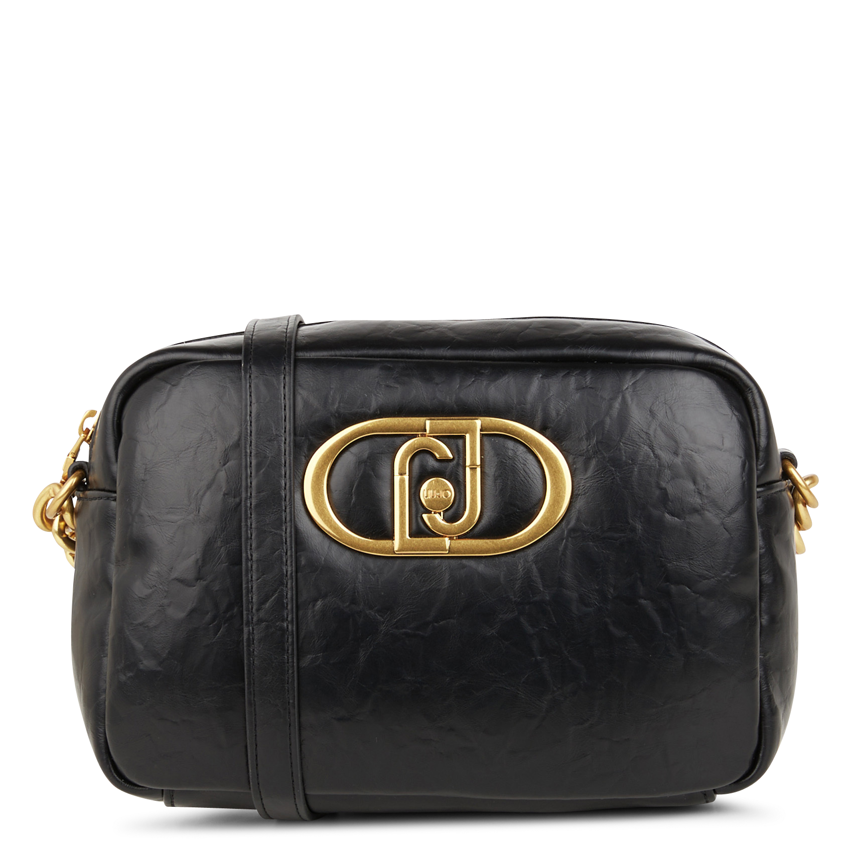Sac bandoulière effet cuir | Noir
