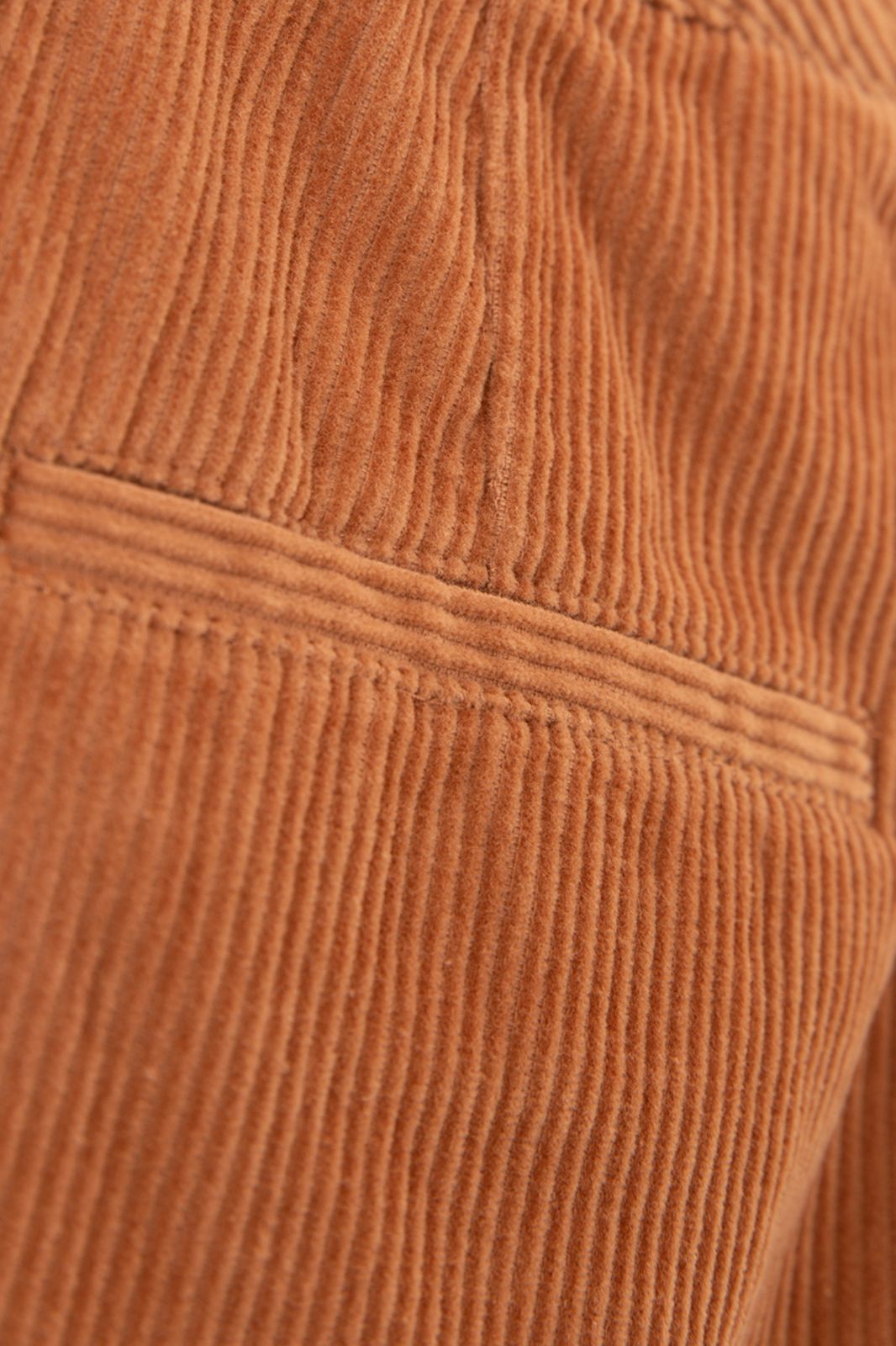 Lichtbruine wide leg corduroy broek
