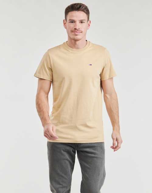 Tommy Jeans - TJM SLIM JERSEY C NECK EXT - Beige