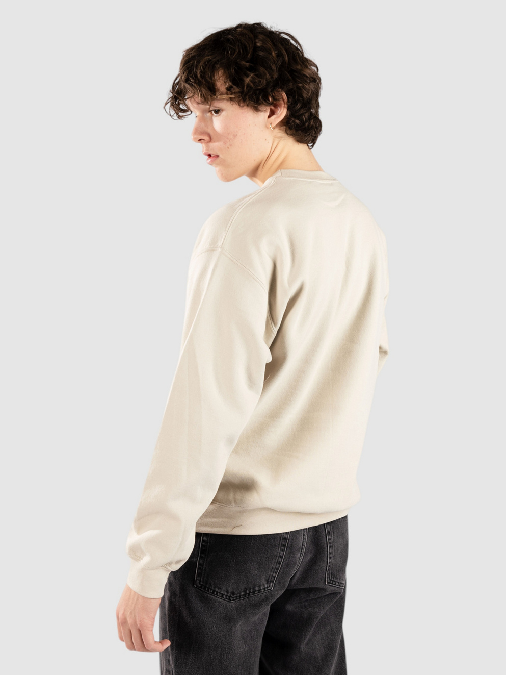 Autumn Headwear Her Eyes Crewneck Sweater sand