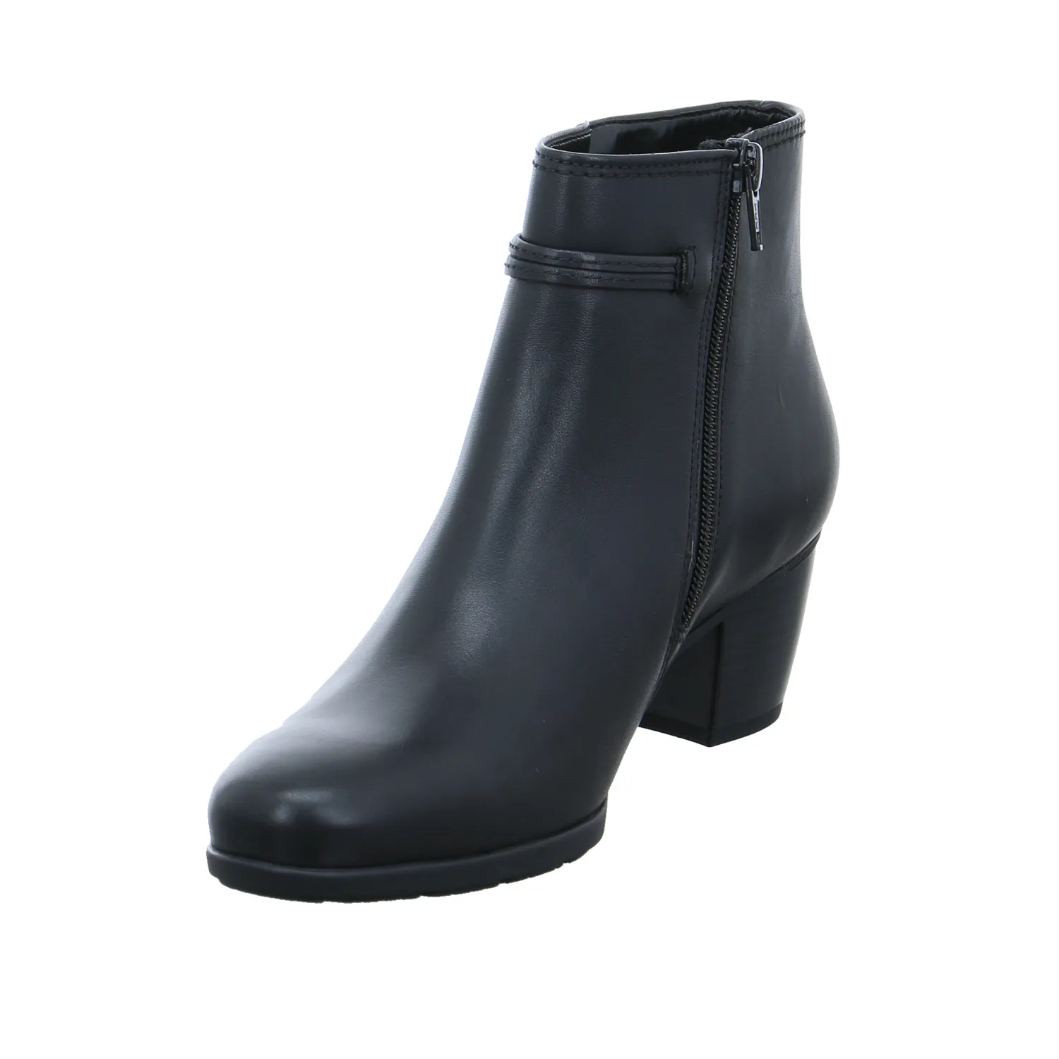 GABOR Stiefelette Schwarz Leder