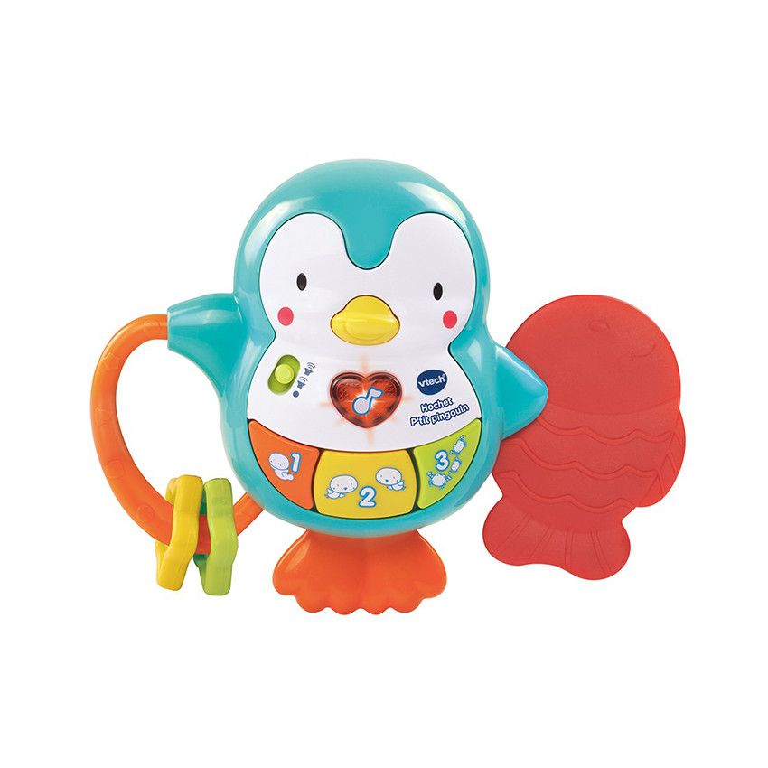 Hochet P'tit pingouin 6-24 mois - Doré