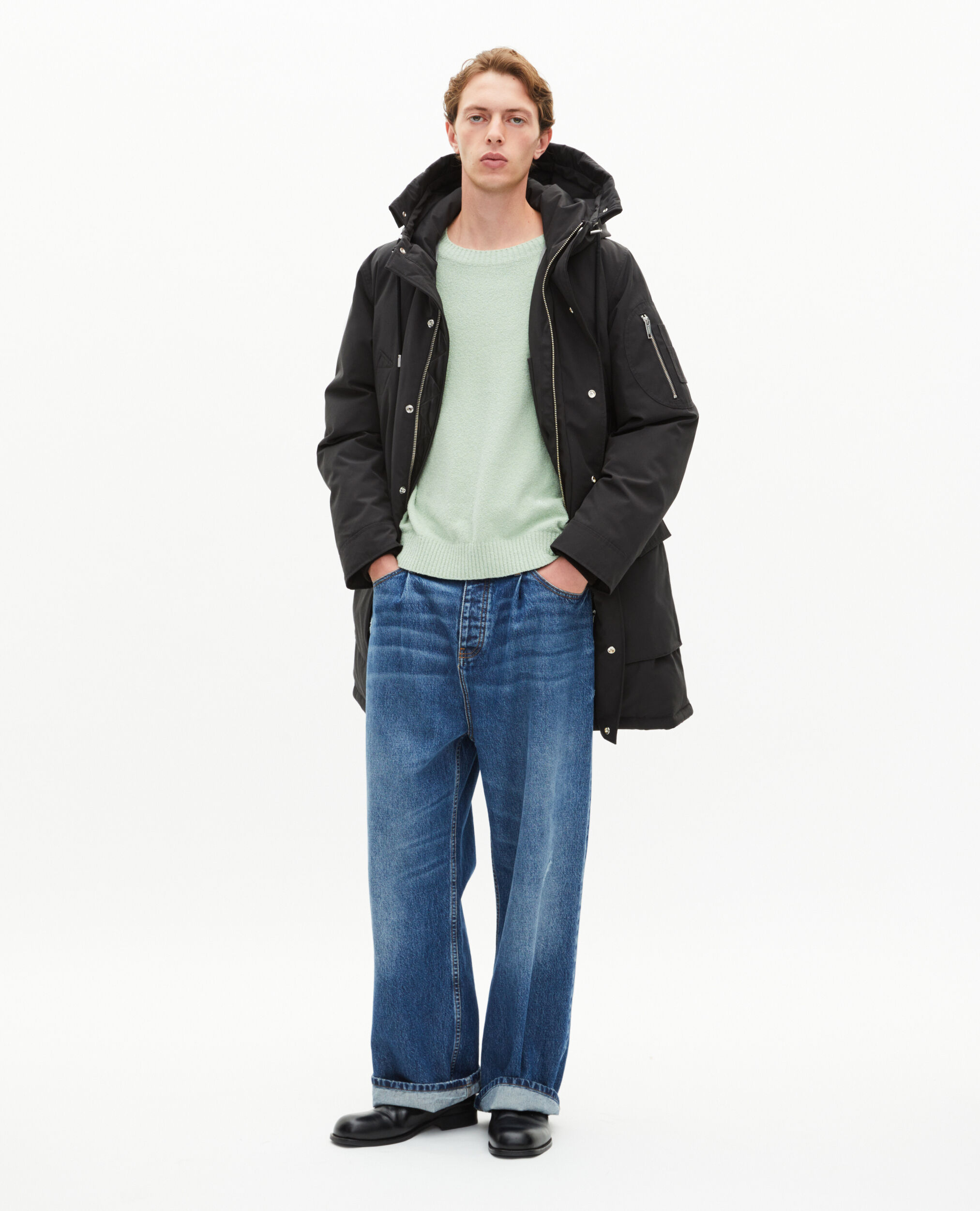 Parka à traitement déperlant grise
