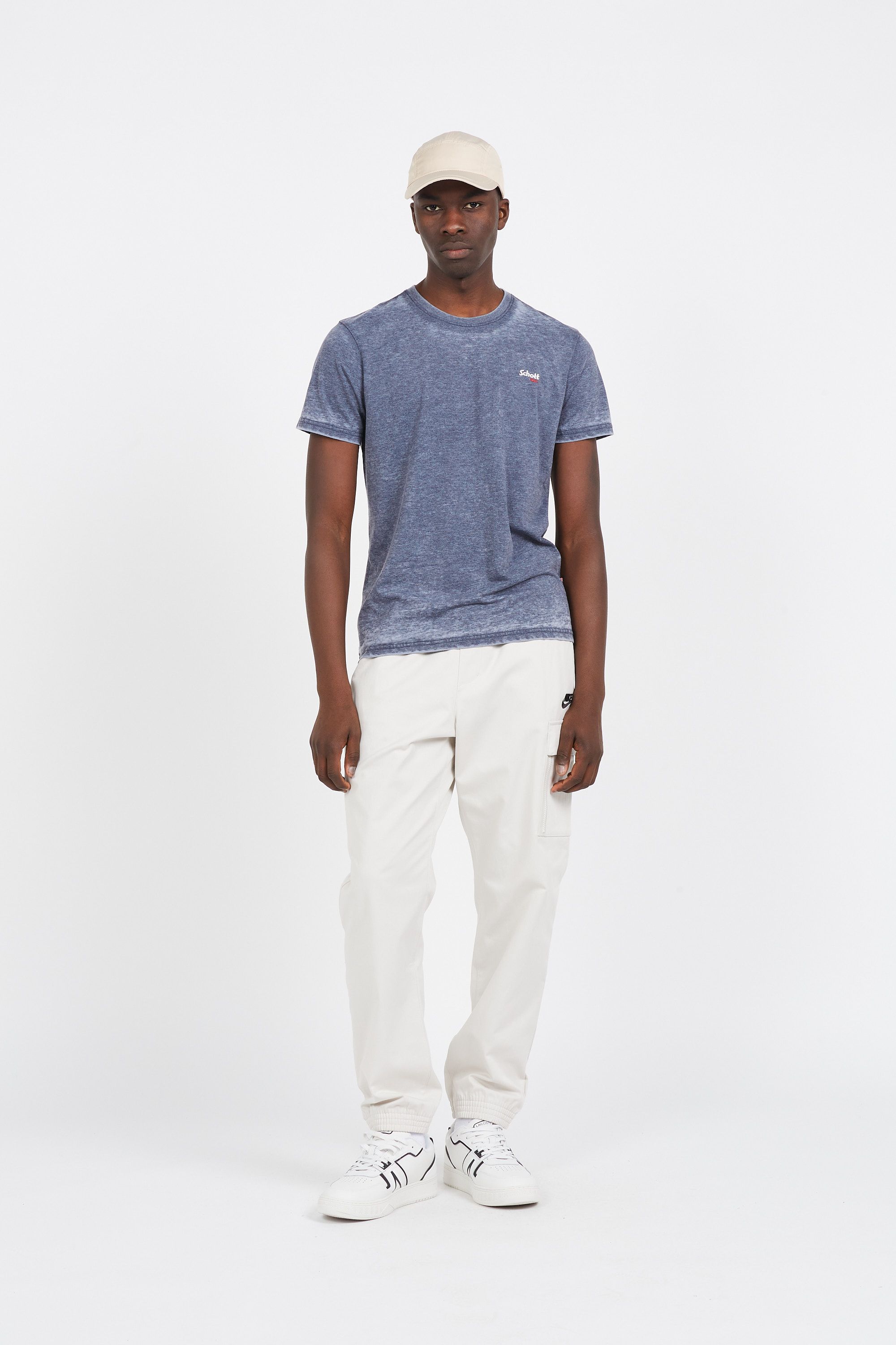 SCHOTT t-shirt TSSTRIKER1 Bleu