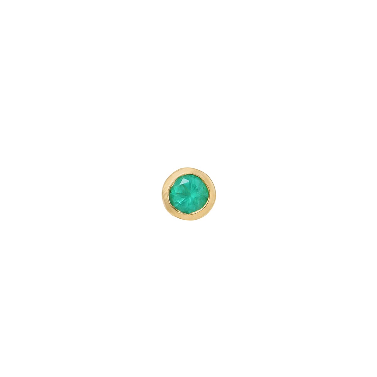 Puce en Or 18ct et émeraude