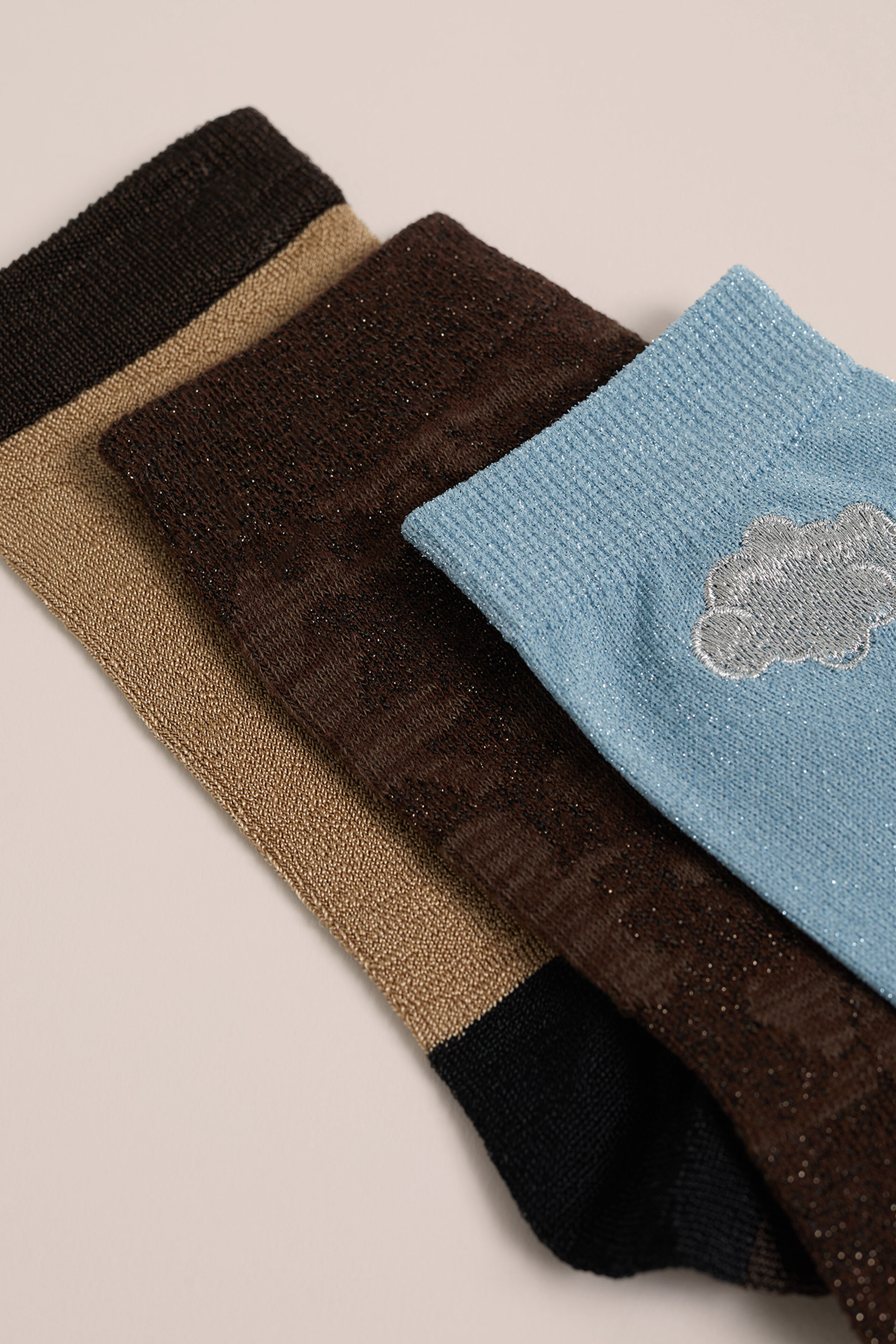 sokken, 3-pack WE Fashion Bruin