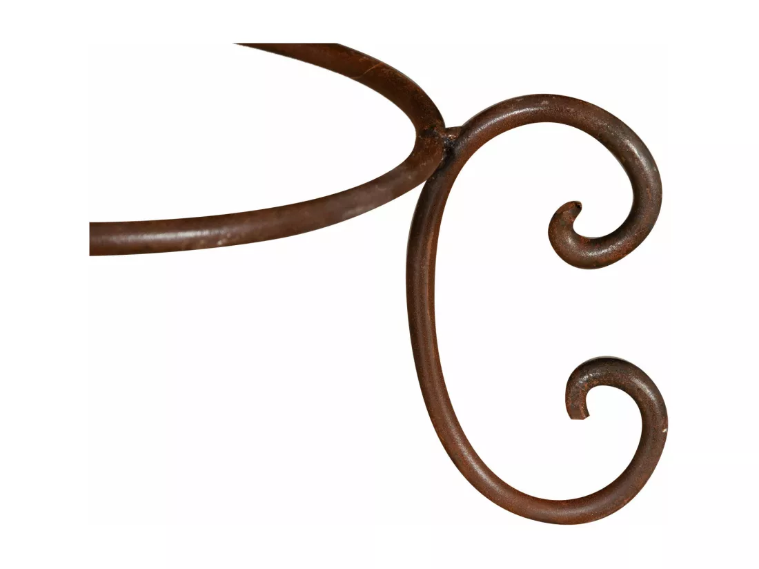 BISCOTTINI Porte-Pot – Support en Fer Solide - Support Métallique pour Plantes - Support de Plante - Jardinière - Décoratif - Extérieure - 40x40x19 cm