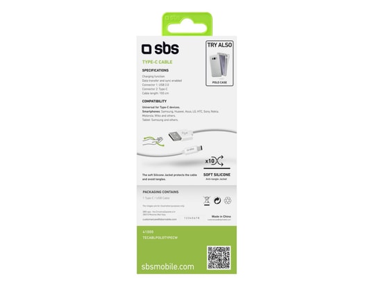 SBS - Câble USB de charge Type C,  Polo