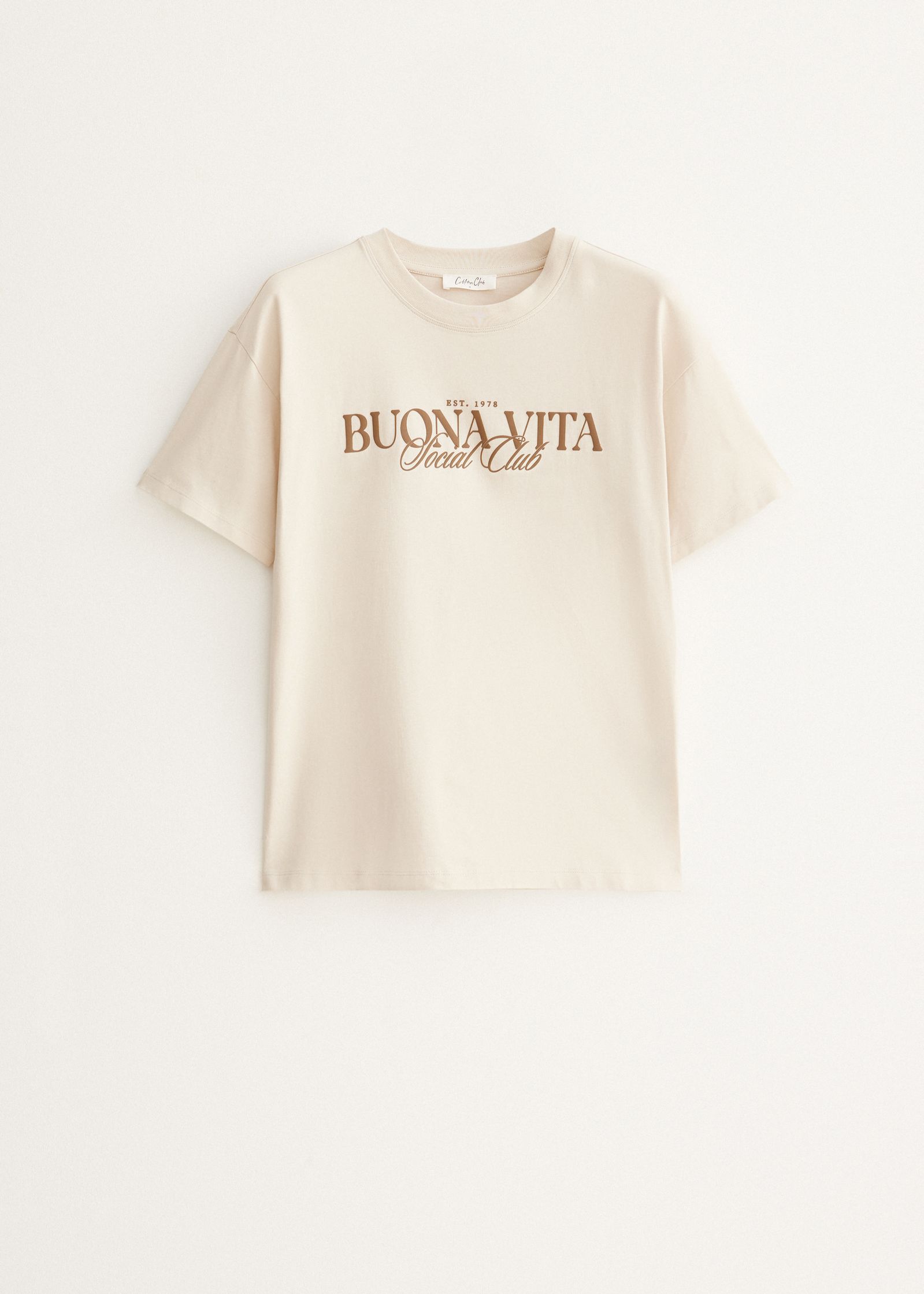 T-shirt met tekstprint