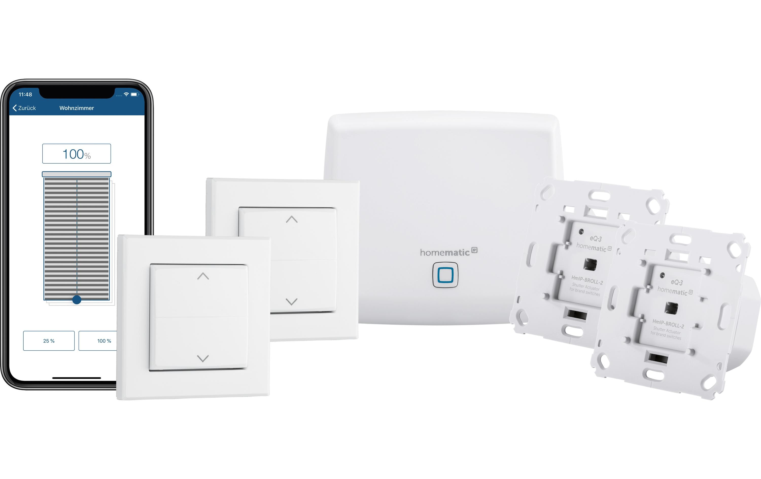 Smart Home Starter Set Beschattung<br>HmIP-SK20 - Rollläden intelligent steuern