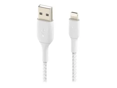 Belkin BoostCharge - Lightning-kabel - Lightning han til USB han - 1 m - hvid