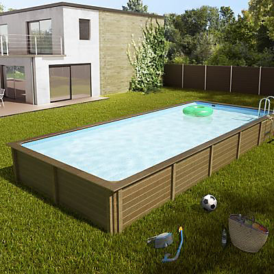 Piscine béton rectangulaire Naturalis LDD L.7,50 x l.3,24 x h.1,28 m