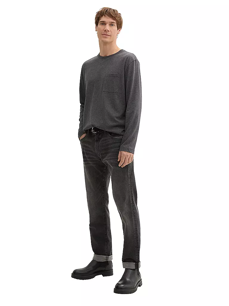 TOM TAILOR Langarmshirt grau