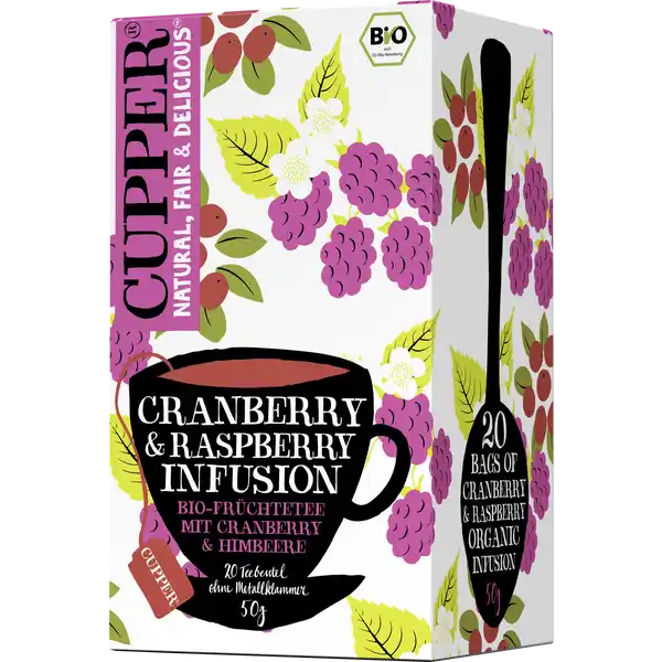 Bio Früchtetee Cranberry & Raspberry Infusion