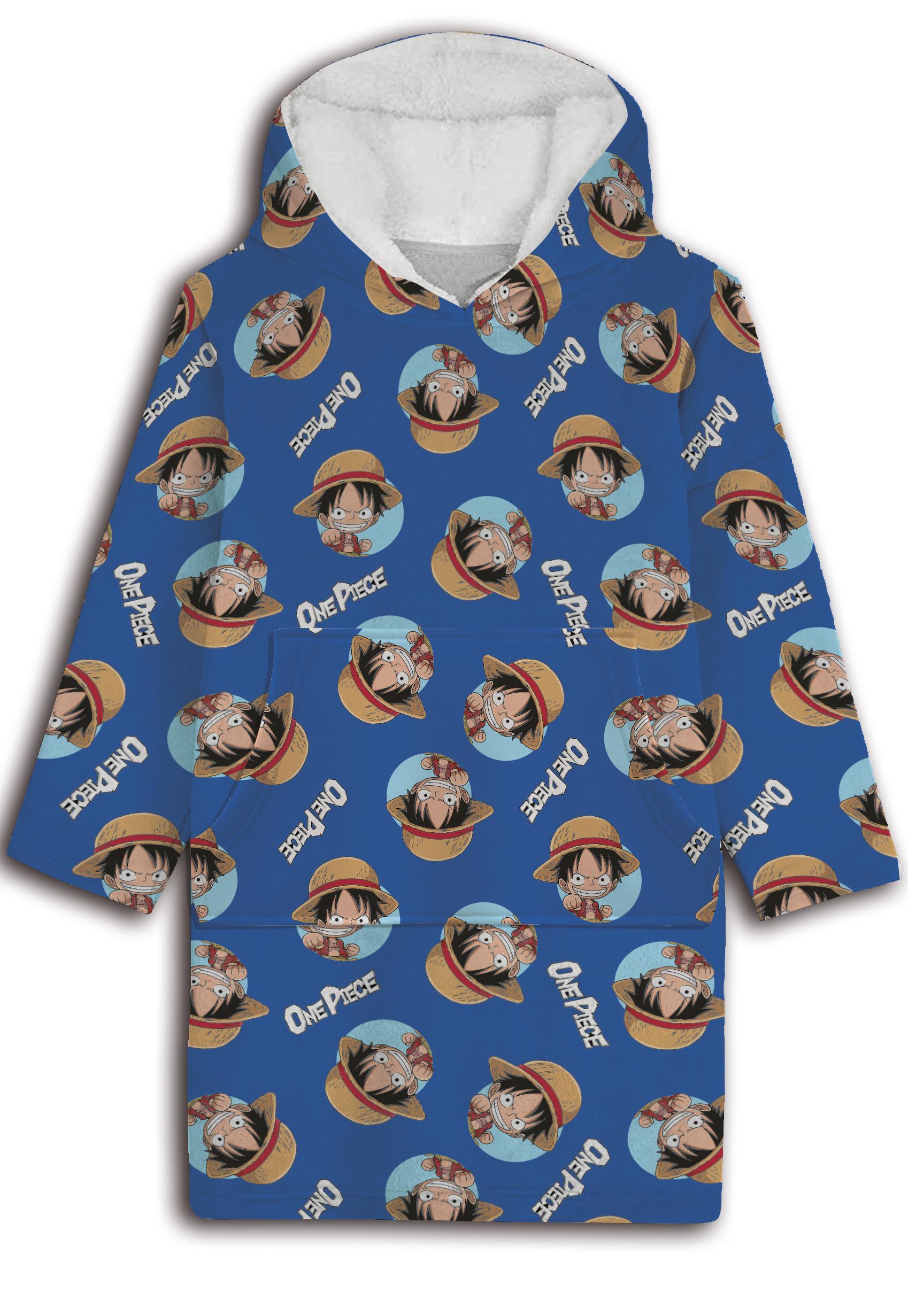SWEAT PLAID BLEU ONE PIECE 7 A 14 ANS