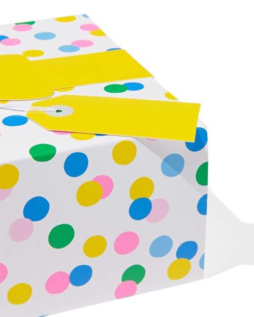 boîte cadeau à pois 24x18x9 pliante