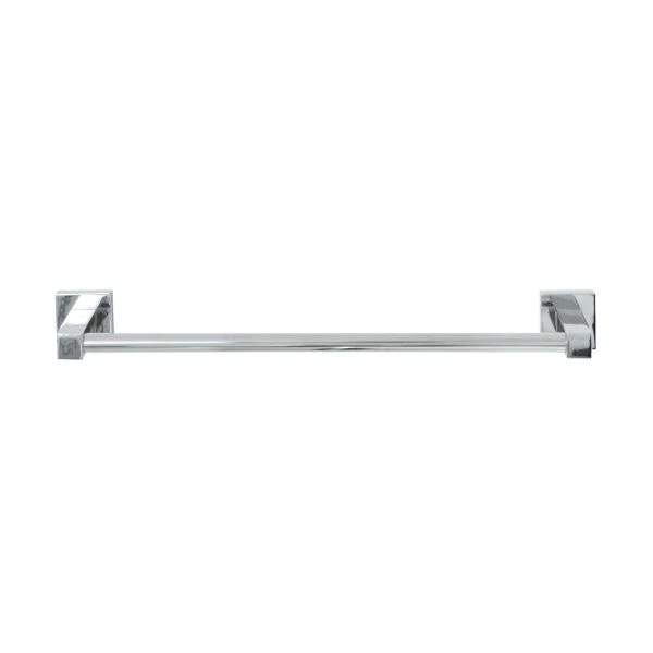 Porte serviette mural vertical gris chrome 49,5 x 5 x 7 cm Mare Fackel