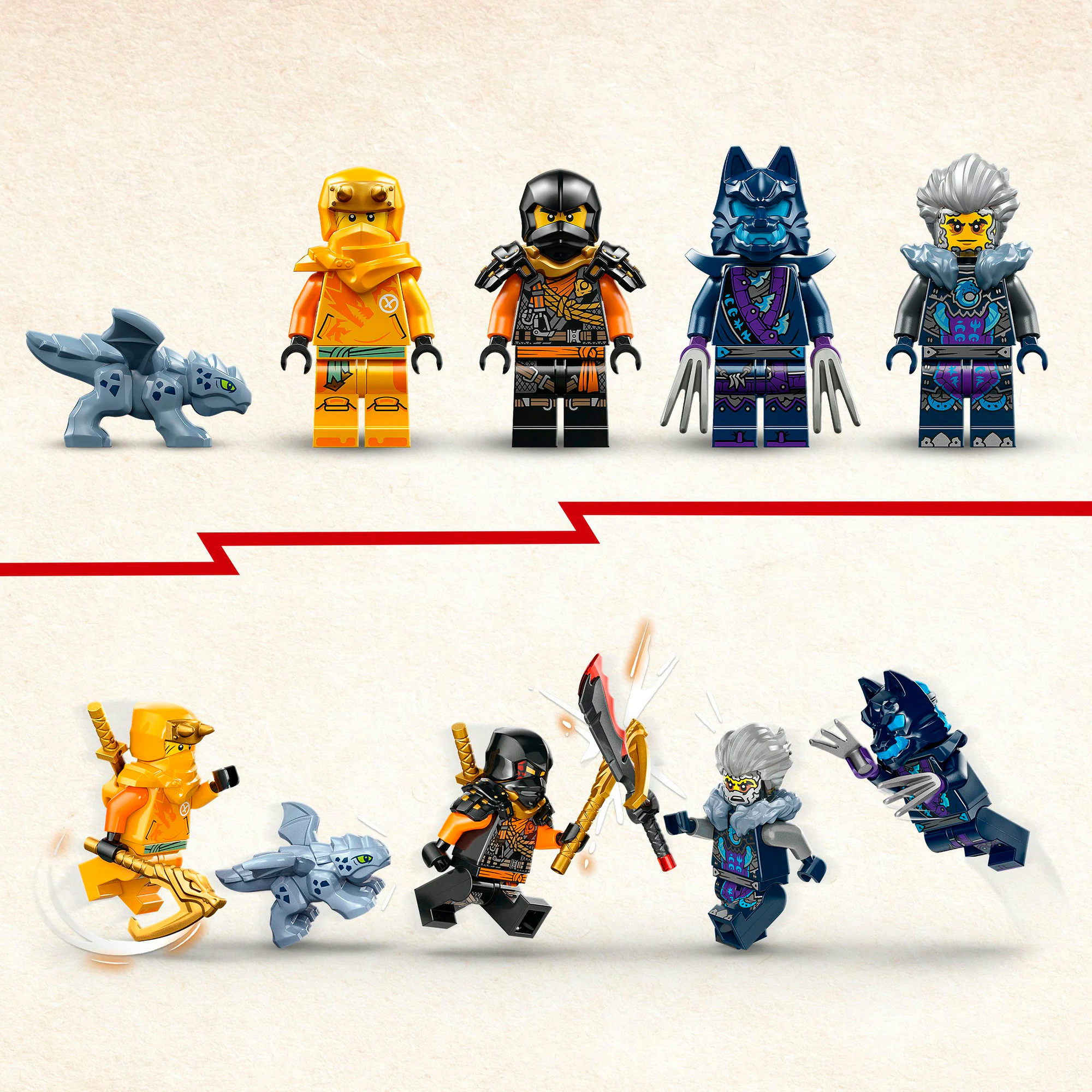 LEGO Konstruktionsspielzeug Ninjago Arins Ninja-Geländebuggy
