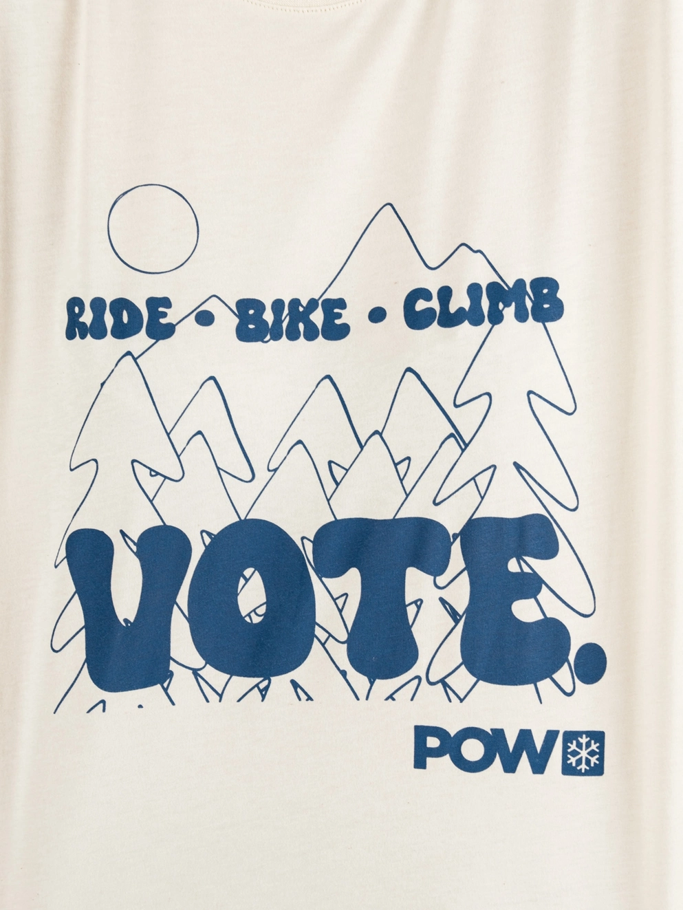 POW Protect Our Winters Vote T-Shirt ecru