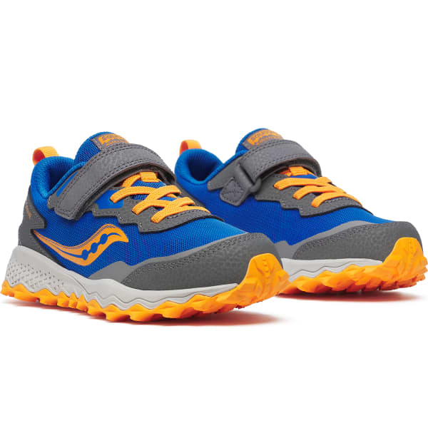 Chaussure trail SAUCONY PEREGRINE KDZ A/C SHIELD BLUE/ORANGE