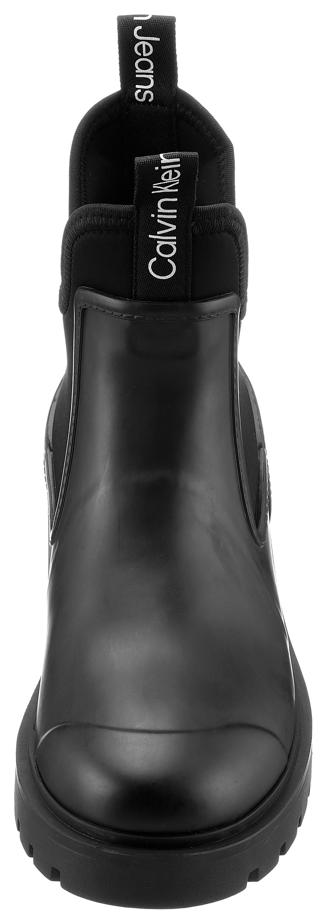 Calvin Klein Jeans Gummistiefelette »MID RAINBOOT CHELSEA«  , Chelseaboots, Stiefelette mit coolem Einstieg
