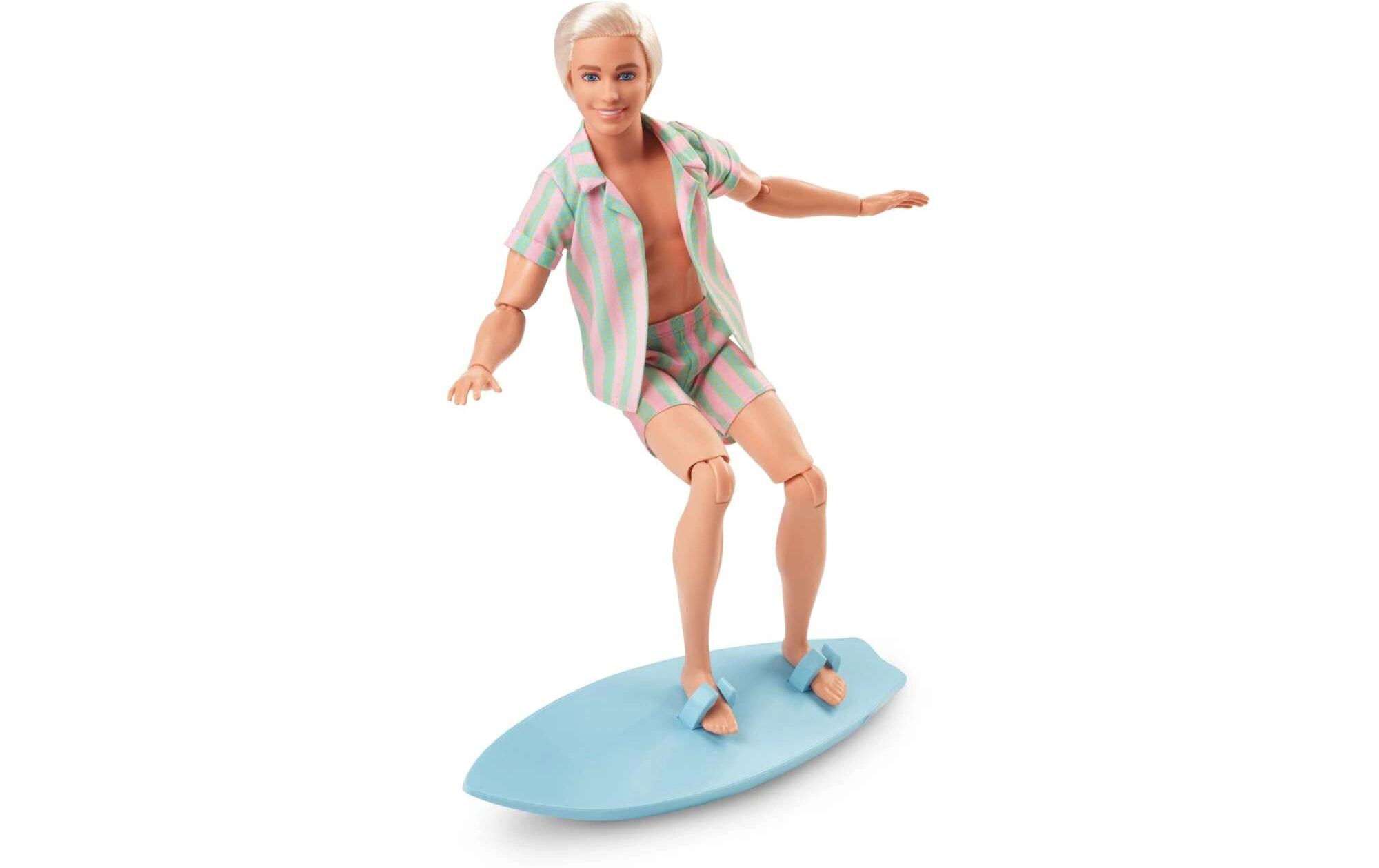 Puppe The Movie Signature Ken mit SurfbrettKen-Sammelpuppe zum Barbie-Spielfilm im Surf-Outfit