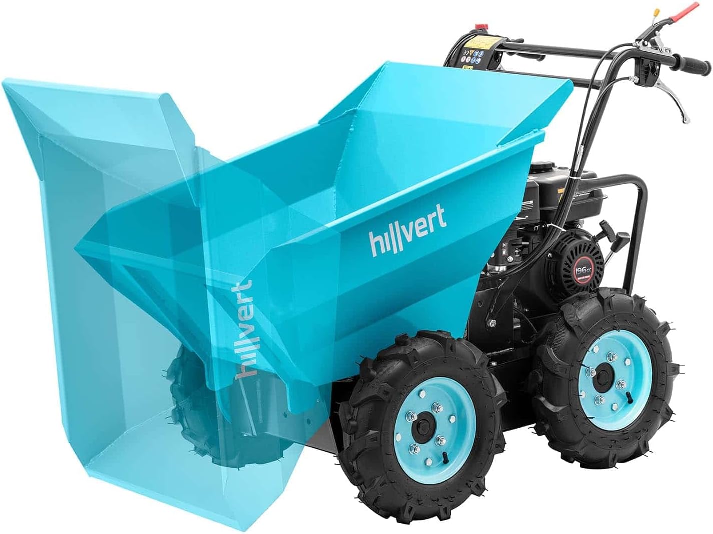 HT-MD-400 Motorschubkarre 6.5 PS 400 kg Minidumper Schubkarre mit Motor Schubkarre mit Antrieb