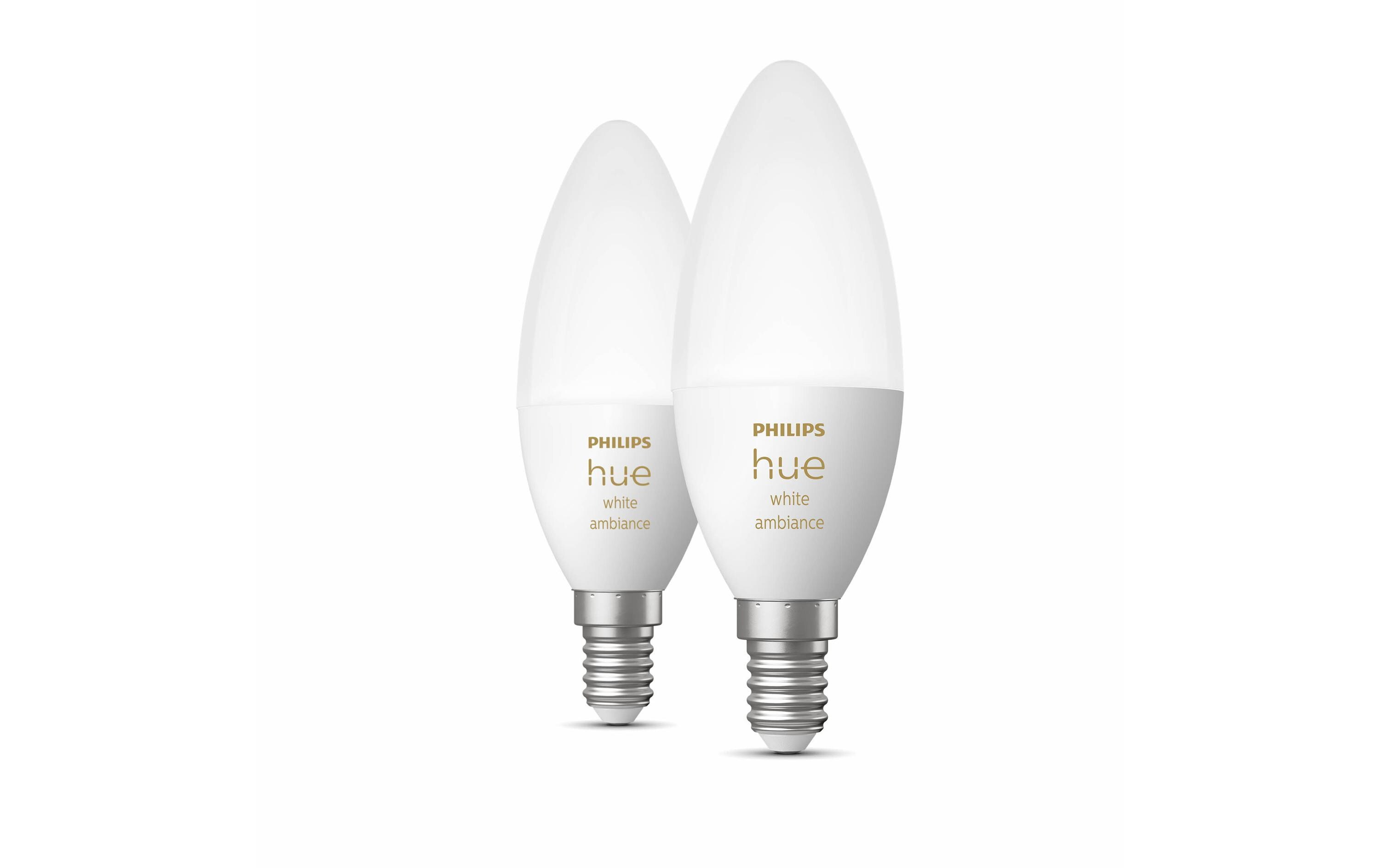 Leuchtmittel White Amb. Doppelpack E14 2 x 320 lmPer Bluetooth steuerbares Hue E14-Leuchtmittel