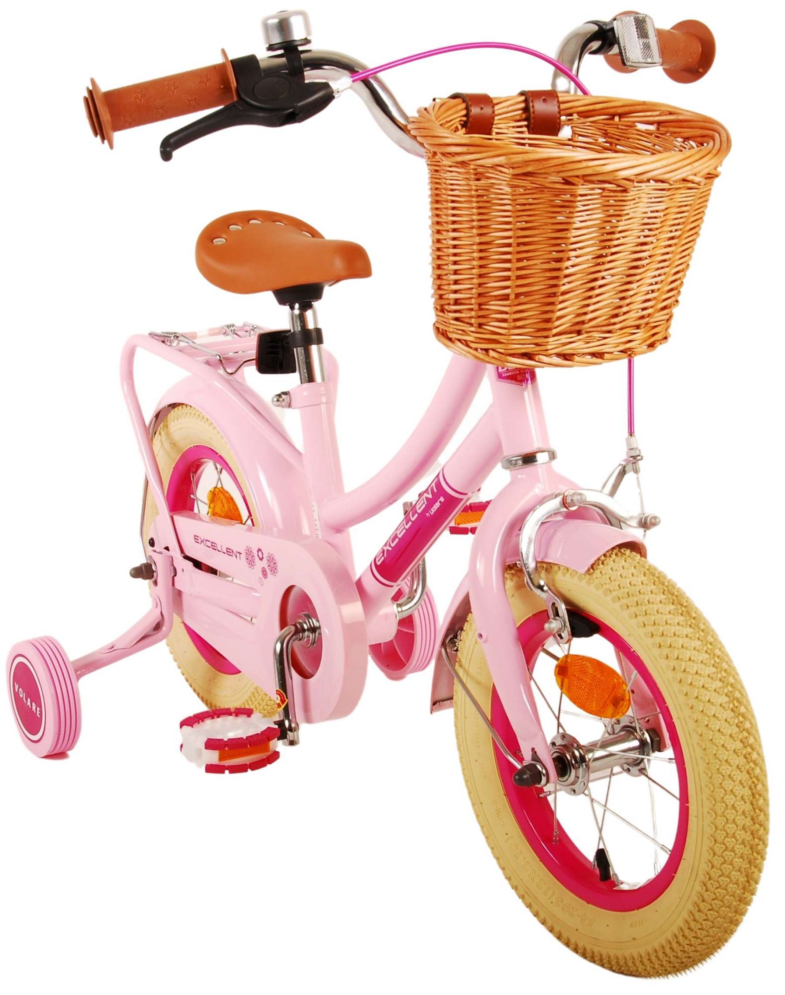 TPFSports Excellent Kinderfahrrad - Mädchen - 12 Zoll - Rücktritt + Handbremse - Grün