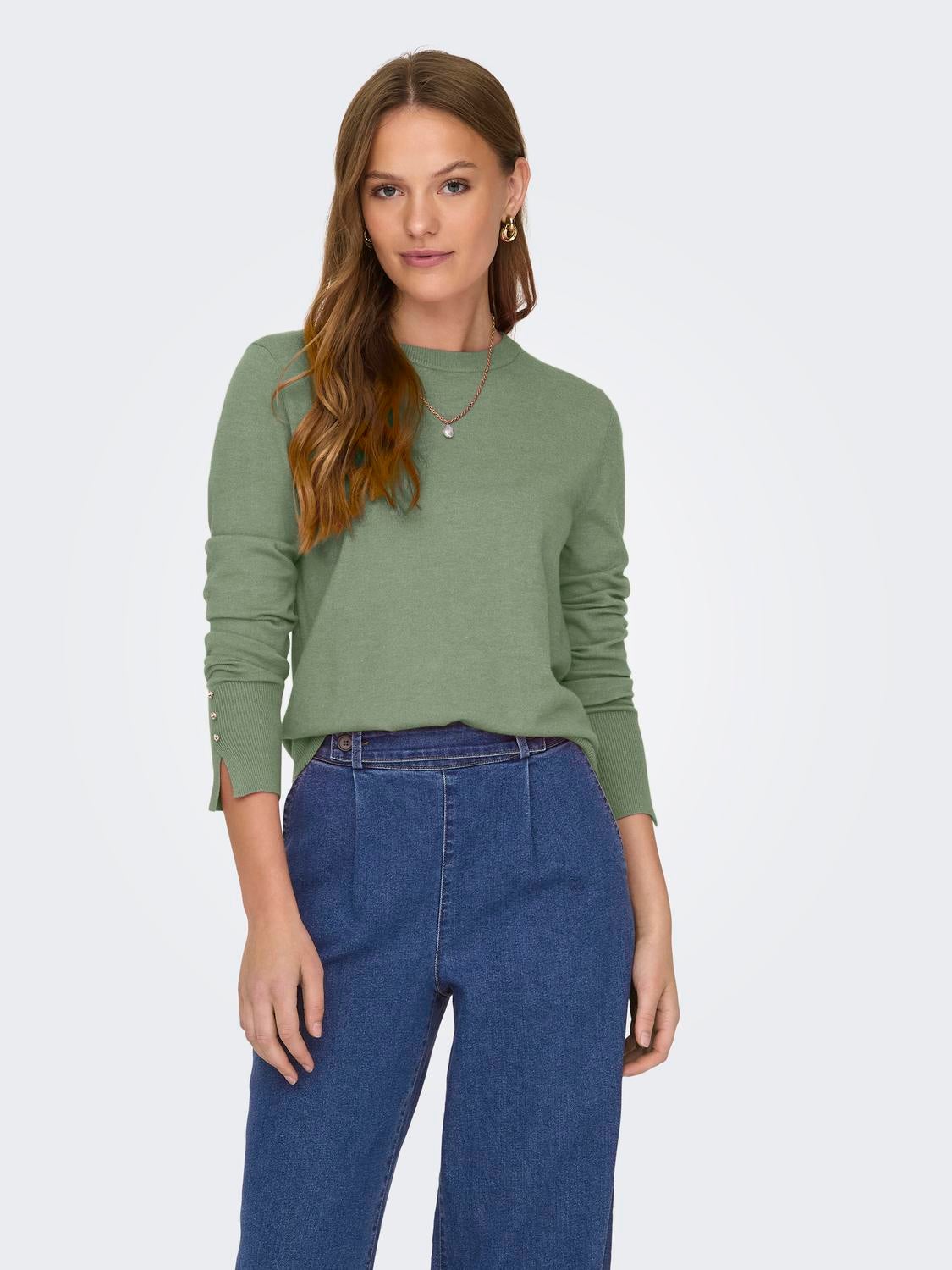 JDYMALOU Strickpullover Sea Spray