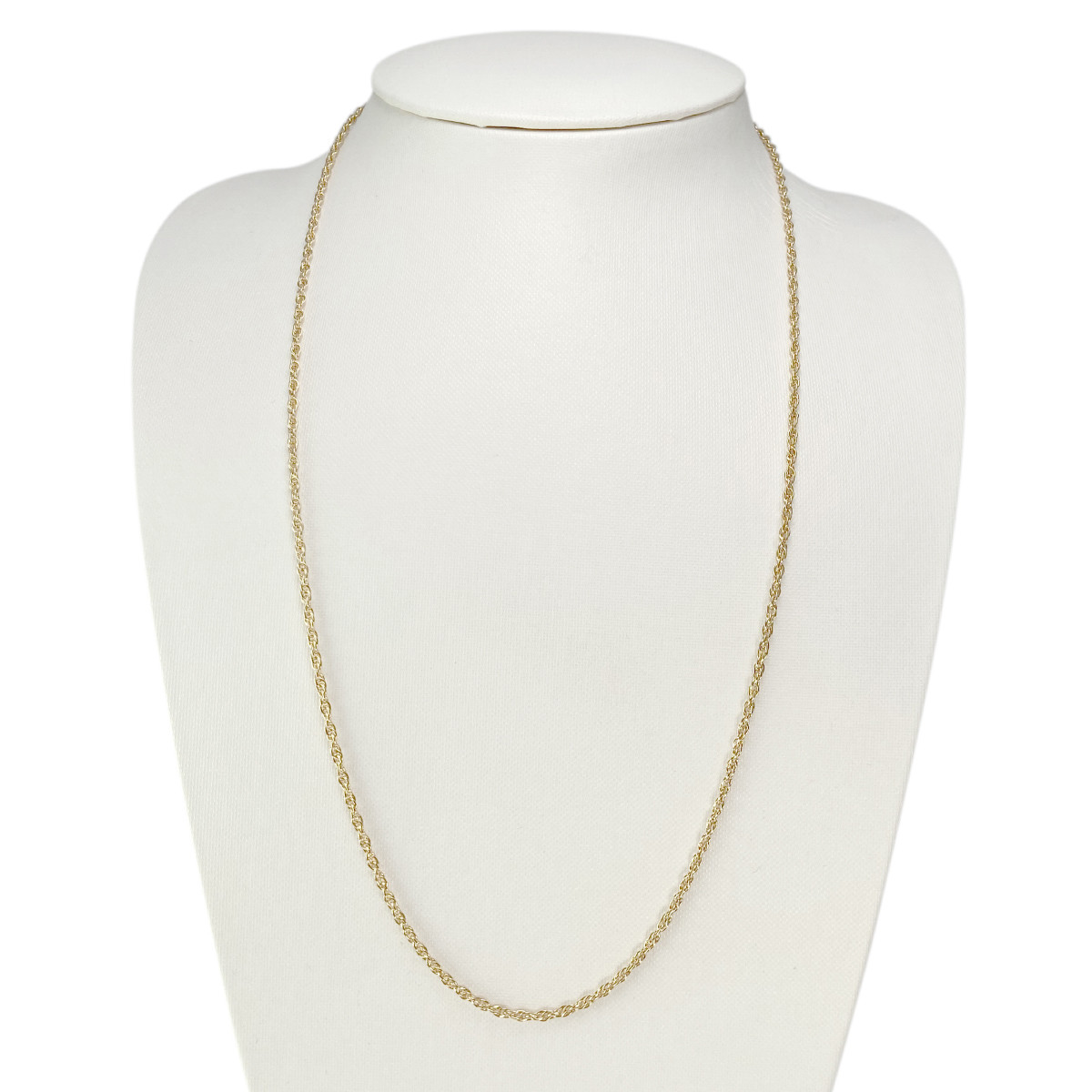 Collier d'occasion or 750 jaune maille corde 60.5 cm