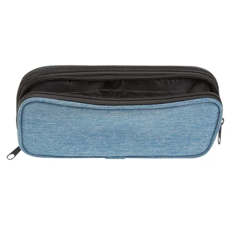 Idena Stifte-Etui, recht- eckig, 2 Fächer, blau
